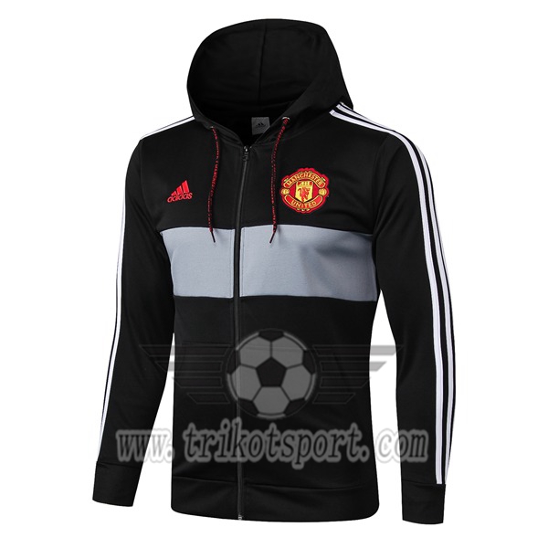 Nouveaux Veste Coupe Manchester United Noir/Gris 2019/2020