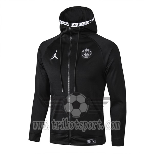 Nouveaux Veste Coupe PSG Jordan Noir 2019/2020