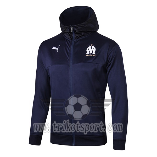 Nouveaux Veste Coupe Marseille OM Bleu Fonce 2019/2020