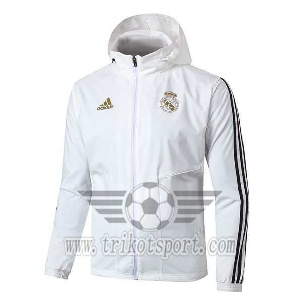 Nouveaux Coupe-Vent Real Madrid Blanc 2019/2020