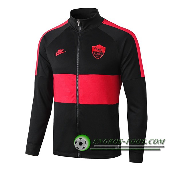 Nouveaux Veste Foot AS Roma Noir/Rouge 2019/2020