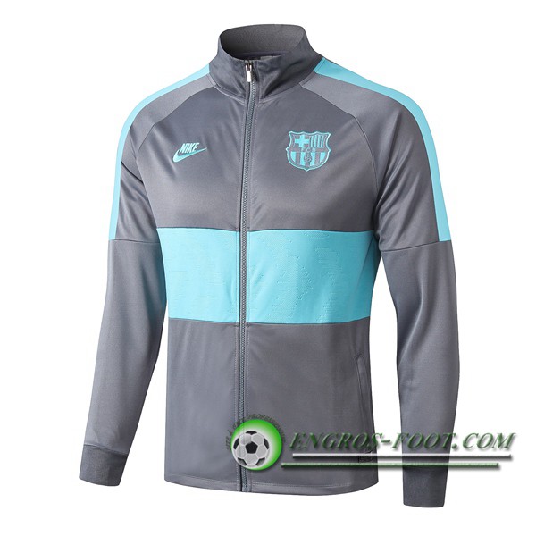 Nouveaux Veste Foot FC Barcelone Vert/Gris Clair 2019/2020