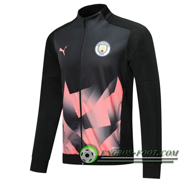 Nouveaux Veste Foot Manchester City Noir/Rose 2019/2020