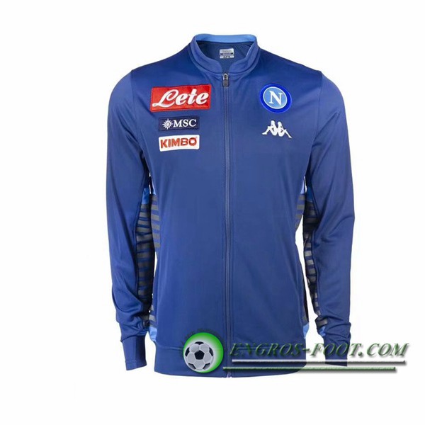 Nouveaux Veste Foot SSC Naples Bleu 2019/2020