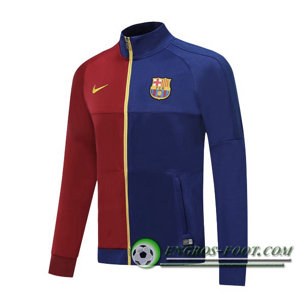 Engros-foot: Nouveaux Veste Foot FC Barcelone Rouge Bleu 2019/2020 Thailande