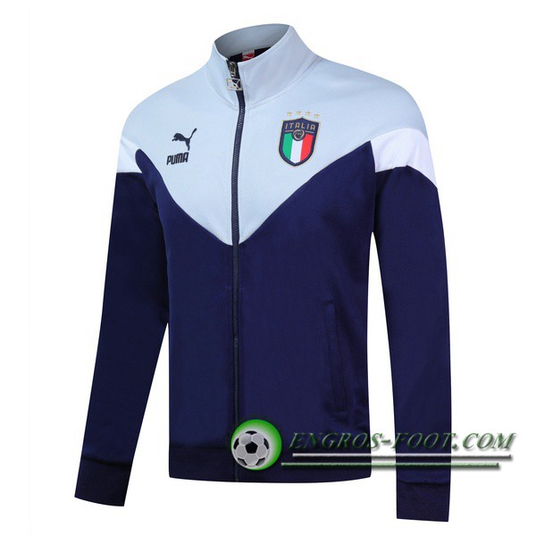 Nouveaux Veste Foot Italie Bleu Saphir -1 2019/2020