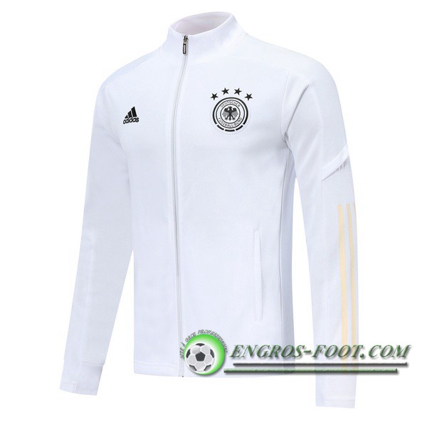 Nouveaux Veste Foot Allemagne Blanc 2019/2020