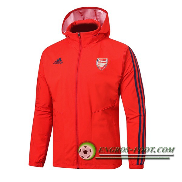 Nouveaux Coupe-Vent Arsenal Rouge 2019/2020