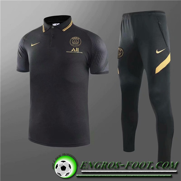 Ensemble Polo Paris PSG + Pantalon Noir 2020/2021