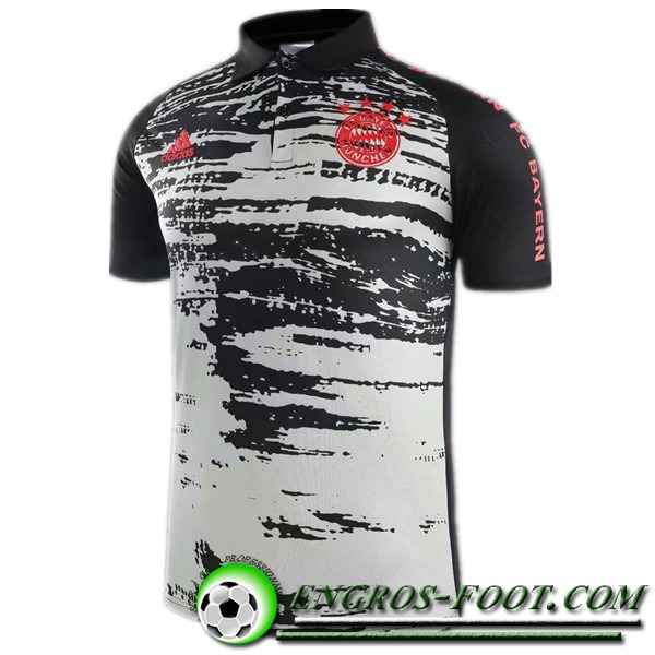 Polo Foot Bayern Munich Blanc/Noir 2020/2021