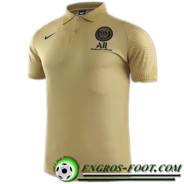 Polo Foot Paris PSG Jaune 2020/2021