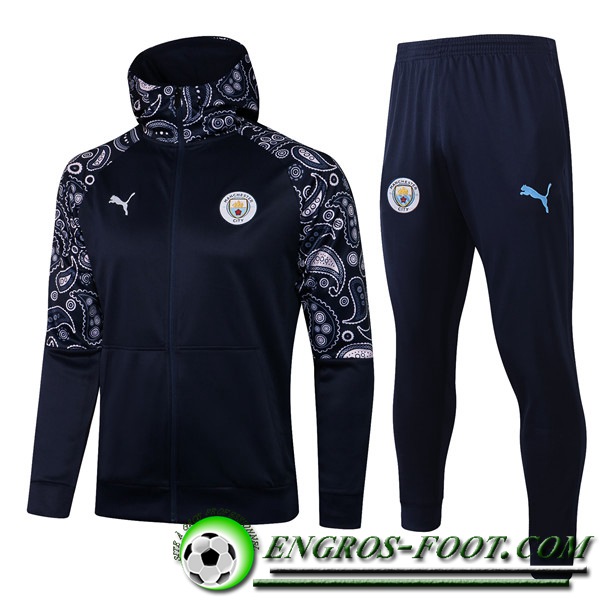 Ensemble Veste A Capuche Survetement - Veste Manchester City Noir 2020/2021