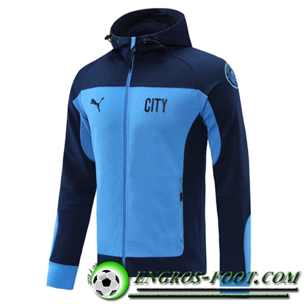 Veste A Capuche Manchester City Bleu Marin 2020/2021