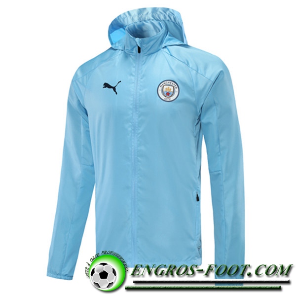 Nouveaux Coupe-Vent Manchester City Bleu 2020/2021