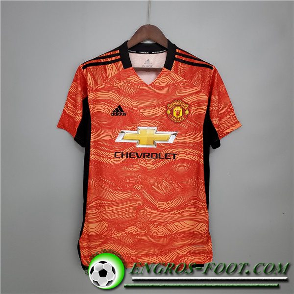 Maillot de Foot Manchester United Gardien de But Orange 2021/2022