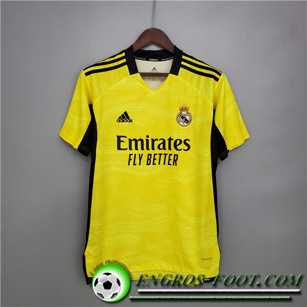 Maillot de Foot Real Madrid Gardien de But Jaune 2021/2022