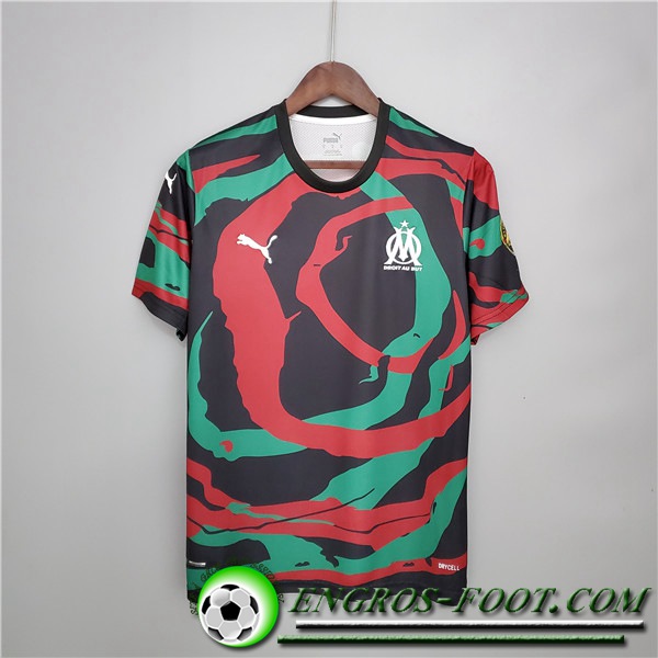 Maillot Marseille OM Africa Special Edition Rouge/Noir/Vert 2021/2022