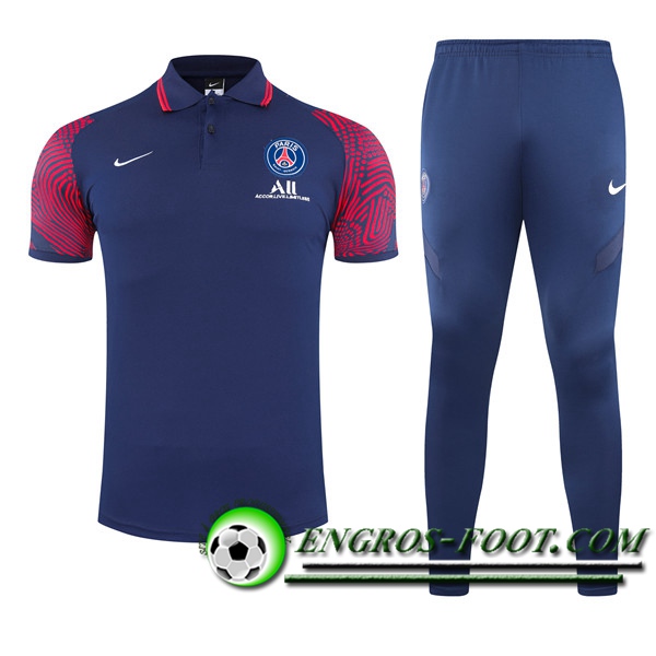 Ensemble Polo PSG + Pantalon Bleu Marin 2021/2022