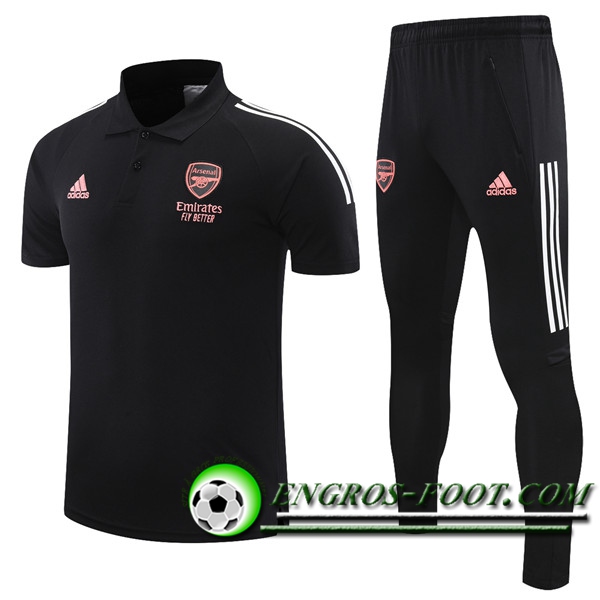 Ensemble Polo Arsenal + Pantalon Noir 2021/2022