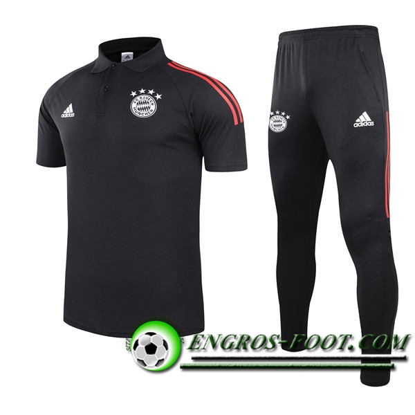 Ensemble Polo Bayern Munich + Pantalon Noir 2021/2022