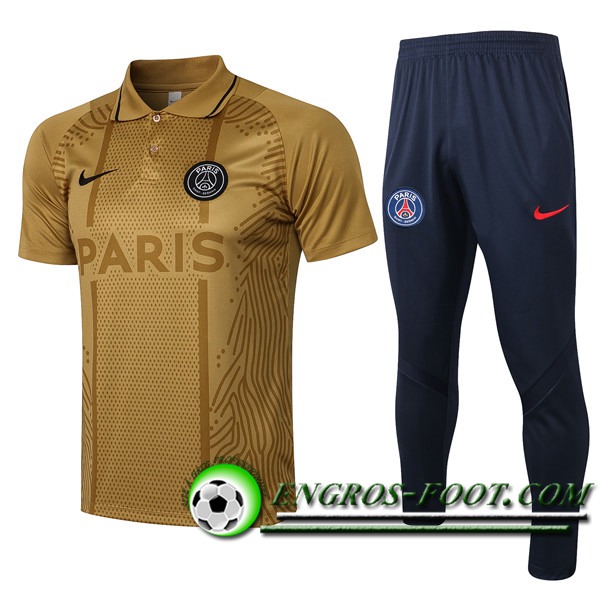 Ensemble Polo PSG + Pantalon Jaune 2021/2022