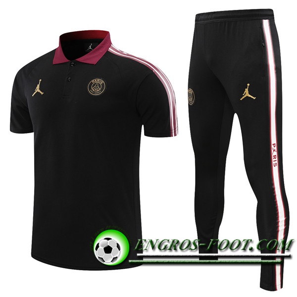 Ensemble Polo PSG + Pantalon Noir 2021/2022