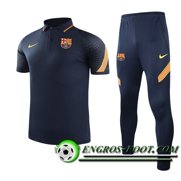 Ensemble Polo FC Barcelone + Pantalon Bleu Marin 2021/2022