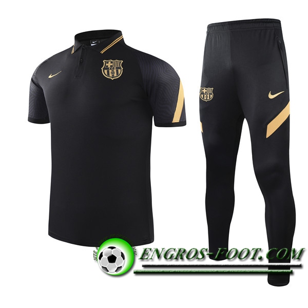 Ensemble Polo FC Barcelone + Pantalon Noir 2021/2022