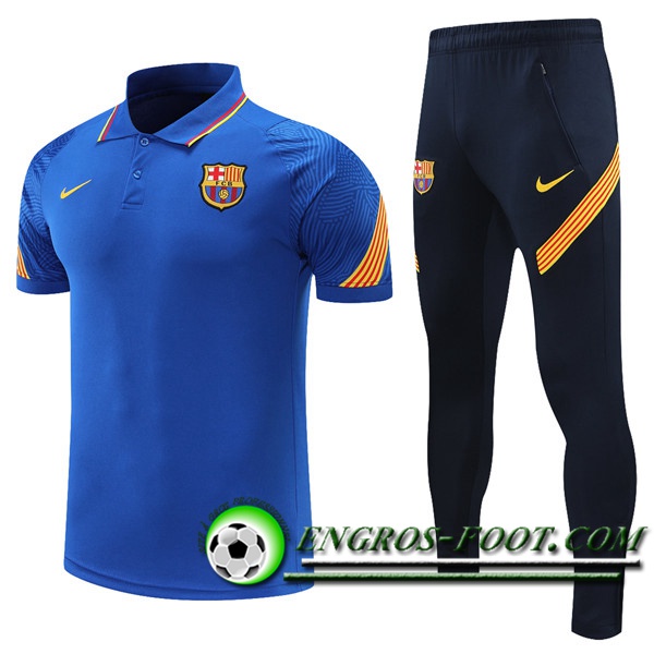 Ensemble Polo FC Barcelone + Pantalon Bleu 2021/2022