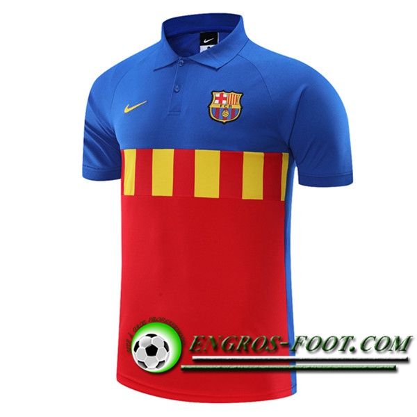 Polo Foot FC Barcelone Bleu/Rouge 2021/2022