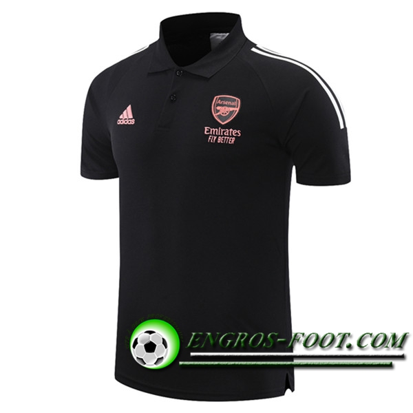 Polo Foot Arsenal Noir 2021/2022