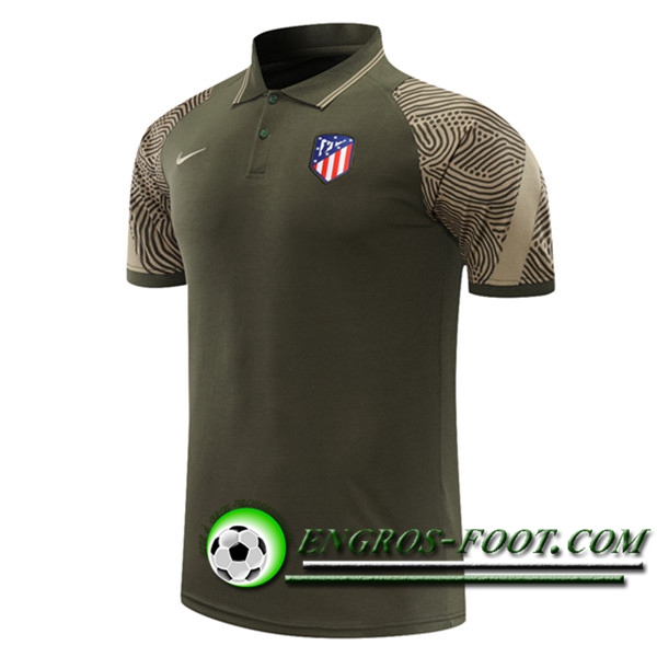 Polo Foot Atletico Madrid Vert Fonce 2021/2022