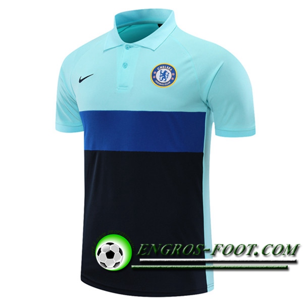 Polo Foot FC Chelsea Noir/Bleu 2021/2022