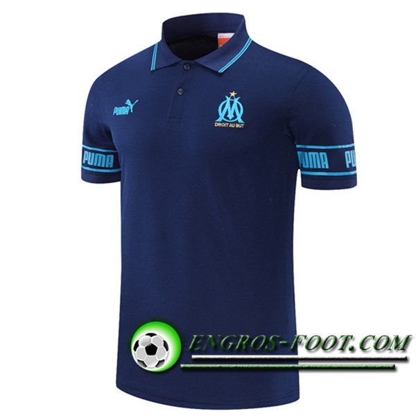 Polo Foot Marseille OM Bleu Marin 2021/2022