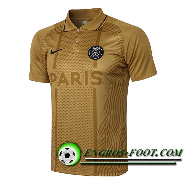 Polo Foot PSG Jaune 2021/2022