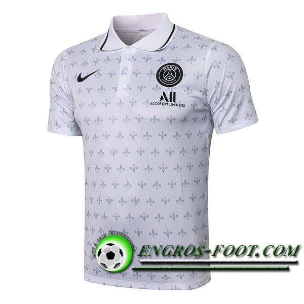 Polo Foot PSG Blanc 2021/2022