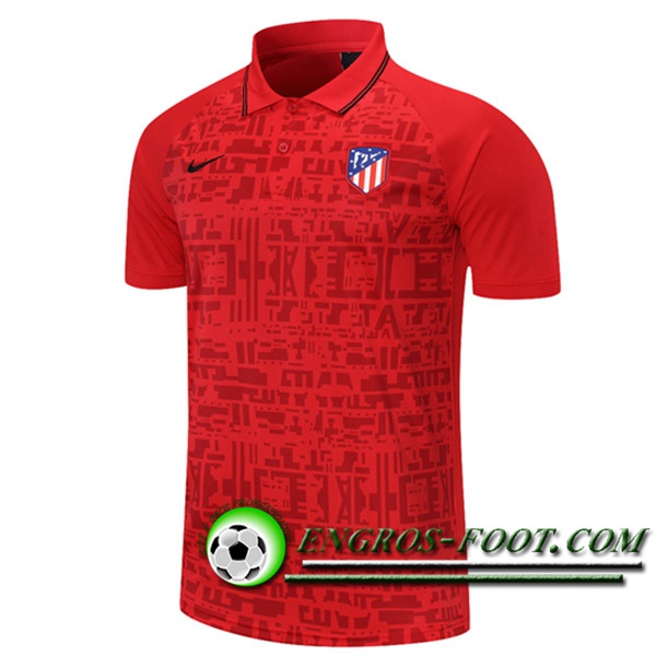 Polo Foot Atletico Madrid Rouge 2021/2022