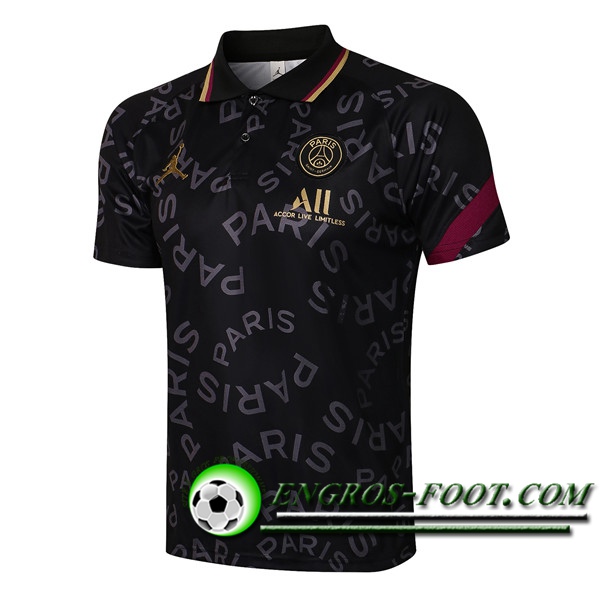 Polo Foot Jordan PSG Noir 2021/2022