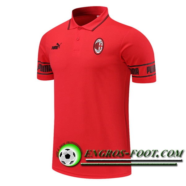 Polo Foot Milan AC Rouge 2021/2022