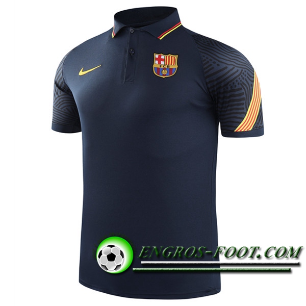 Polo Foot FC Barcelone Bleu Marin 2021/2022