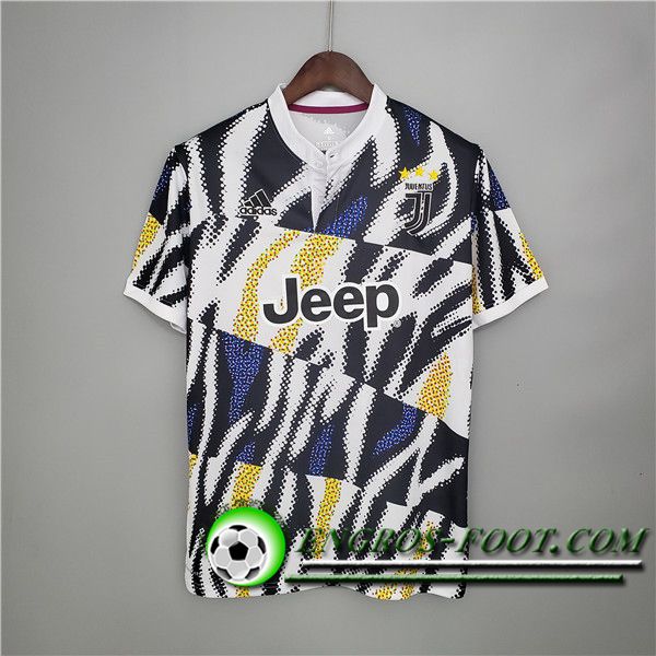 Training T-Shirts Juventus Noir/Blanc/Jaune 2021/2022