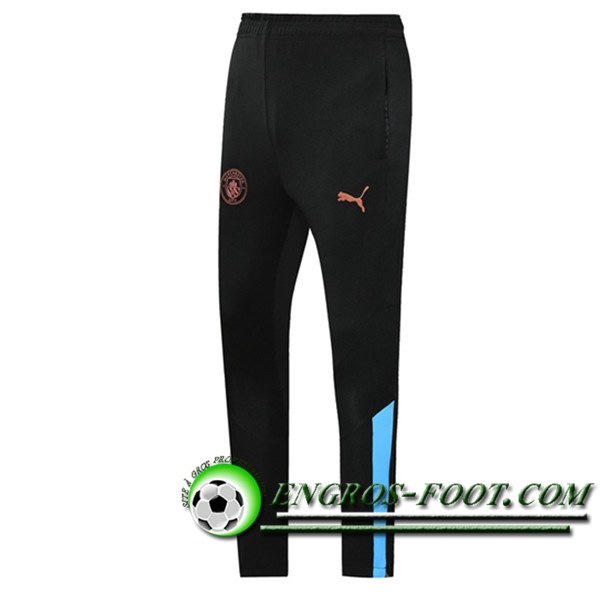 Training Pantalon Foot Manchester City Noir/Bleu 2021/2022