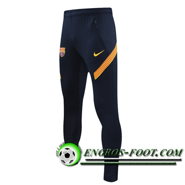 Training Pantalon Foot FC Barcelone Bleu Marine/Jaune 2021/2022