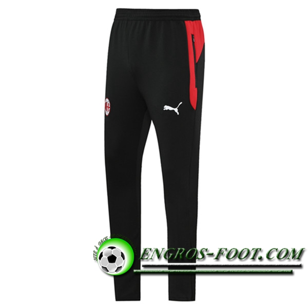 Training Pantalon Foot Milan AC Noir/Rouge 2021/2022