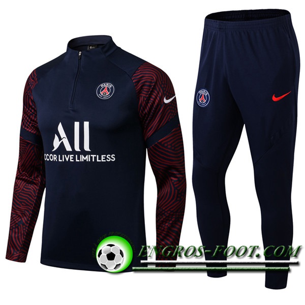 Ensemble Survetement de Foot PSG Bleu Marin 2021/2022