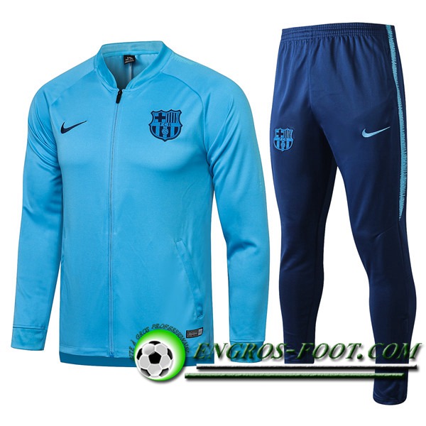 Ensemble Survetement de Foot - Veste FC Barcelone Bleu 2021/2022