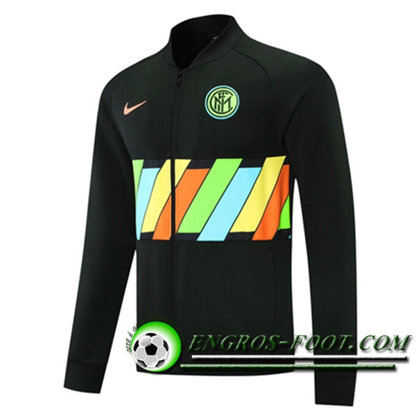 Nouveaux Veste Foot Inter Milan Noir 2021/2022