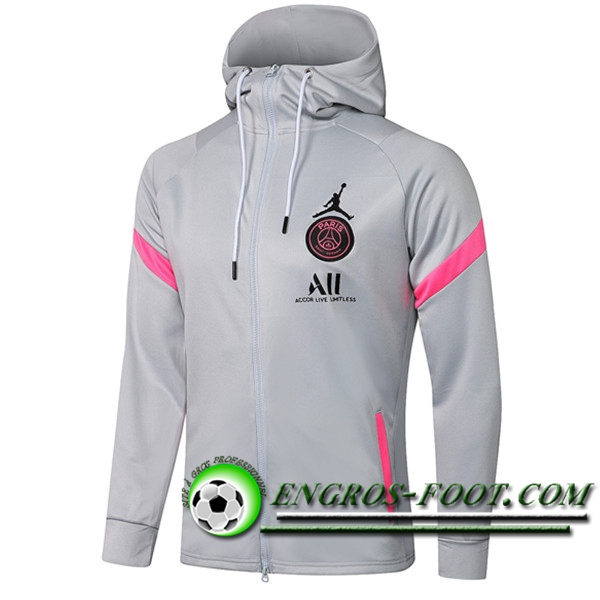 Veste A Capuche Jordan PSG Gris 2020/2021