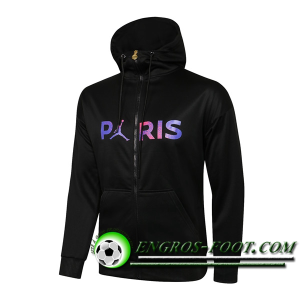 Nouveaux Veste A Capuche Jordan PSG Noir 2021/2022