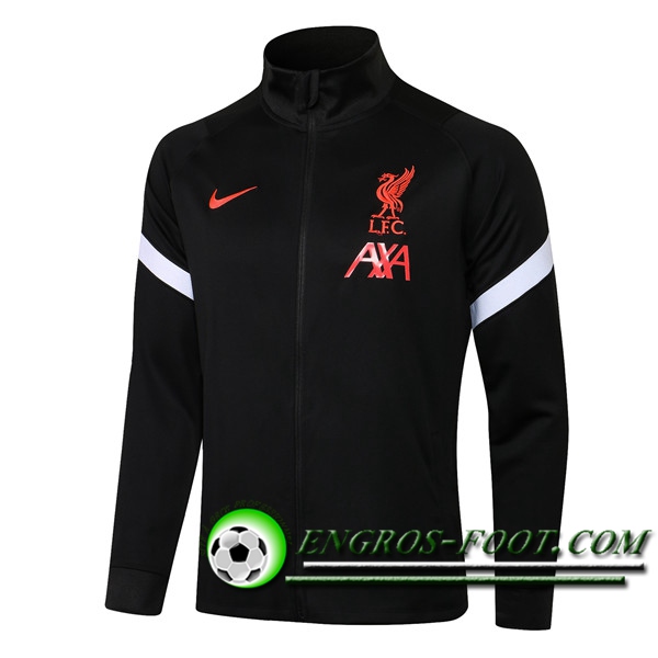 Nouveaux Veste Foot FC Liverpool Noir 2021/2022